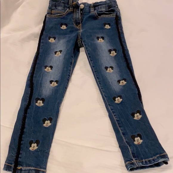 MonnaLisa Other - MONNALISA  EXQUISITE MICKEY MOUSE GIRLS JEANS